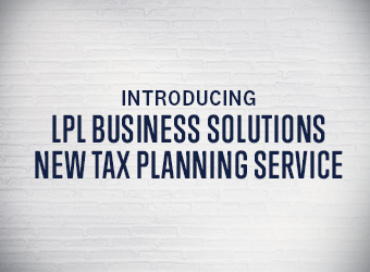 introducing lpl business solutions new tax planning service text image
