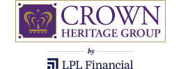 Crown Heritage Group logo in box logo, crown heritage group by lpl financial text