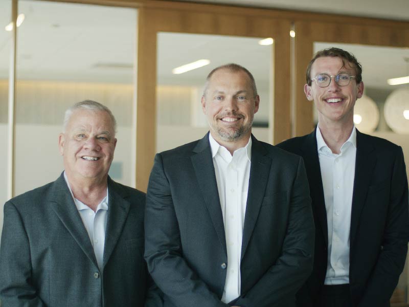Arv Private Wealth financial advisors Christian Reuter, James Robinson and Michael Capeder