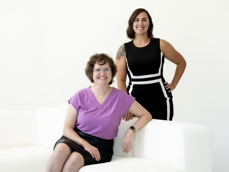 Chloey Wealth advisor team Jenna Vitosh and Natalia Paige