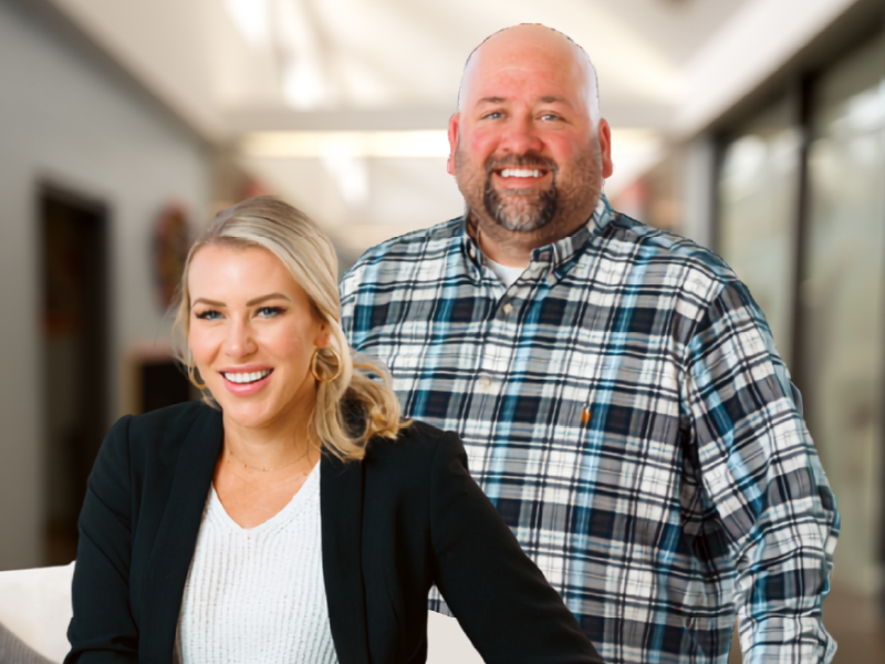 PacK Financial advisors Kimberlee Mott (right) and Frank Patton (left)