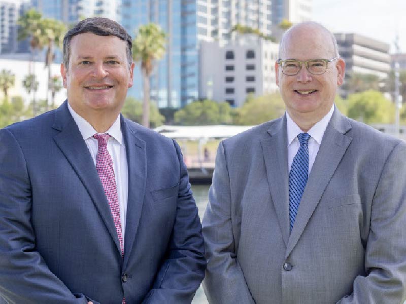 Financial advisors Matt Roberts (left) and Kent Voges (right)