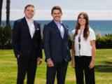 Financial advisor Don A. Harrell (center), Blake Davidson (left), and Client Services Manager Cate Harrell (right)