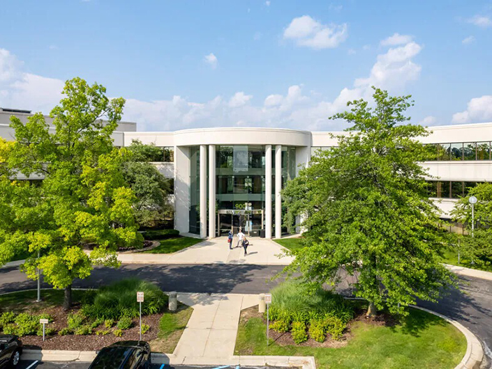 exterior arial view of LPL Financial Linsco office building in Troy, Michigan