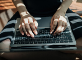person on laptop