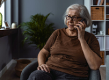 senior woman talking on phone