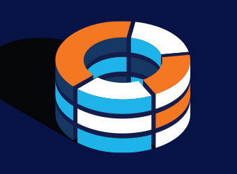 Branded stacked sliced circles image