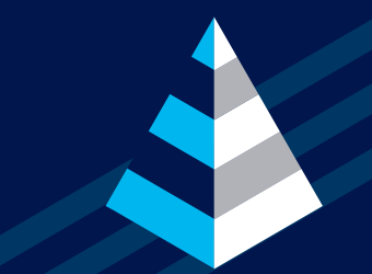 Branded striped 3D pyramid image