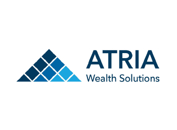 atria wealth solutions logo text with diamond pyramid