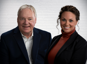 father and daughter financial advisors joe bryant and jamie bryant headshot 