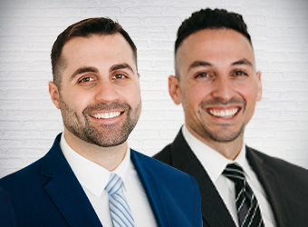 financial advisors Lucas Mijares, Jesse Ettlin combined headshot image