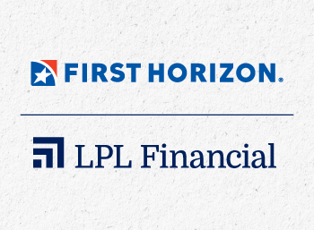 First Horizon logo and text with LPL Financial logo and text