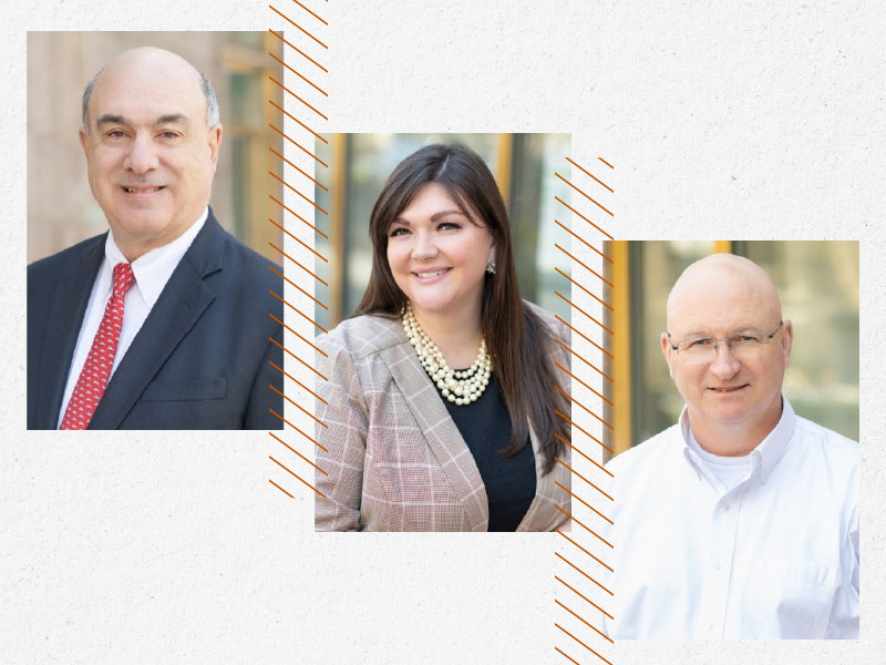Gibson Financial Group advisors (left to right): Vincent Sbano, Kelly Lawrence, and David MacDonald