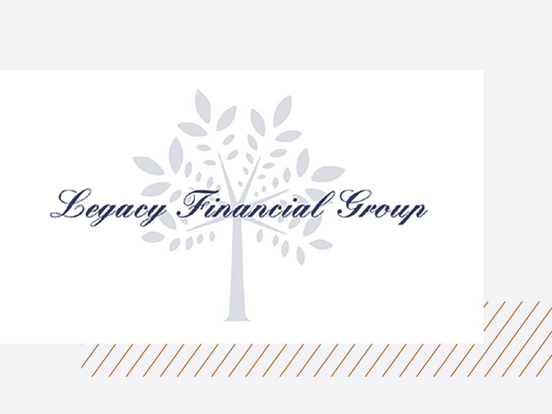 Legacy Financial Group cursive text, with tree logo icon behind