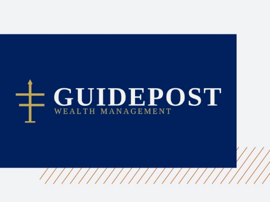 Guidepost logo on left, with text GUIDEPOST WEALTH MANAGEMENT