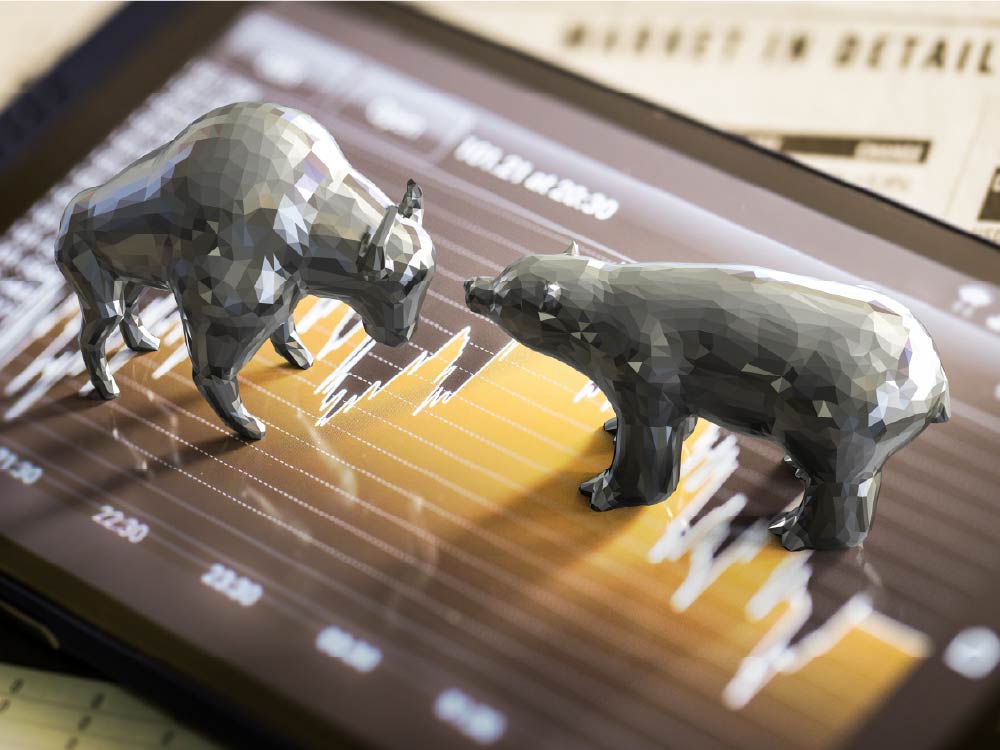 Bull and Bear on tablet Midyear Outlook 