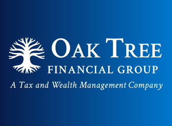 oak tree financial group logo with text: a tax and wealth management company