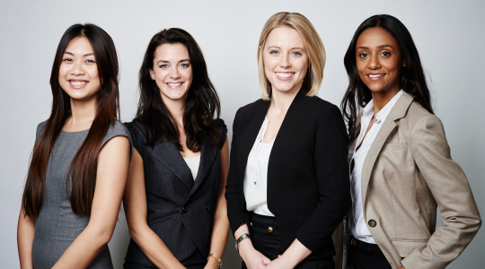 four diverse women, women financial advisor community
