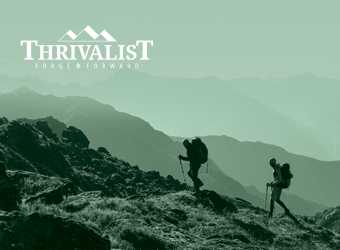 LPL Thrivalist image silhouetted hiking duo
